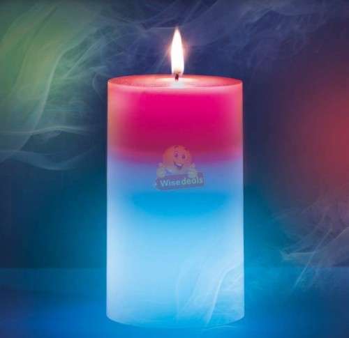 Bring the relaxing glow of authentic candlelight in your home with this Colour Changing Magic Candle