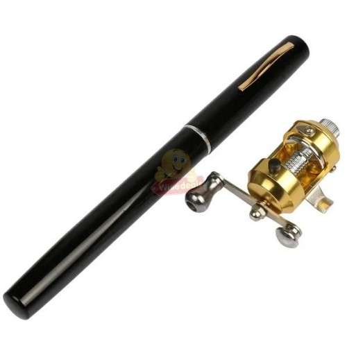 Portable Pocket Size Extendable Fishing Rod Pen with Fishing Reel
