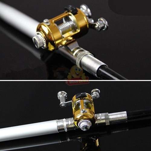 Portable Pocket Size Extendable Fishing Rod Pen with Fishing Reel