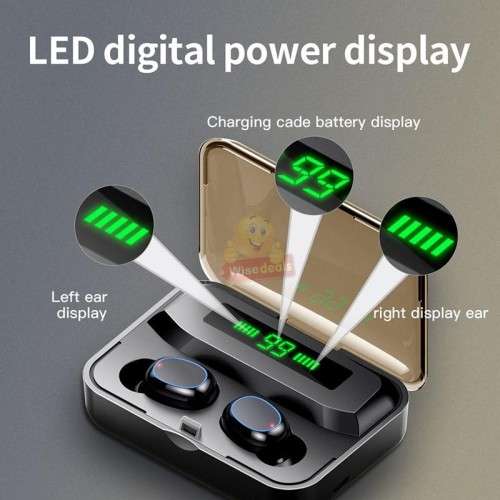 TWS Wireless Earbuds, Bluetooth 5.0, HiFi Stereo, Touch Control, Built-in HD Mic With Charging Case