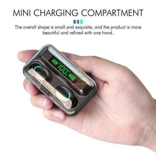 TWS Wireless Earbuds, Bluetooth 5.0, HiFi Stereo, Touch Control, Built-in HD Mic With Charging Case