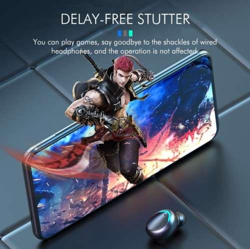 TWS Wireless Earbuds, Bluetooth 5.0, HiFi Stereo, Touch Control, Built-in HD Mic With Charging Case