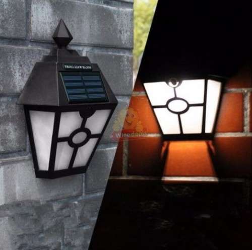 Solar Wall Light with Motion Control and Dim Mode