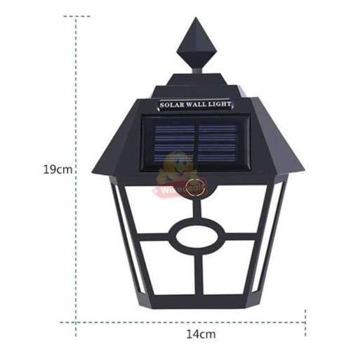Solar Wall Light with Motion Control and Dim Mode