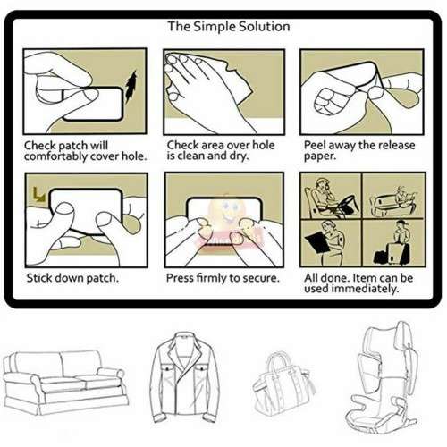 Leather Repair Patch - Your DIY solution for repairs on leather, vinyl, fabrics and more.