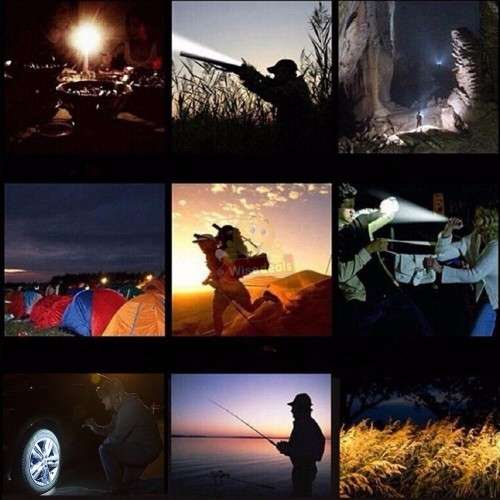 Super Bright 1500 Lumens CREE LED Zoomable Flashlight in Carry Case