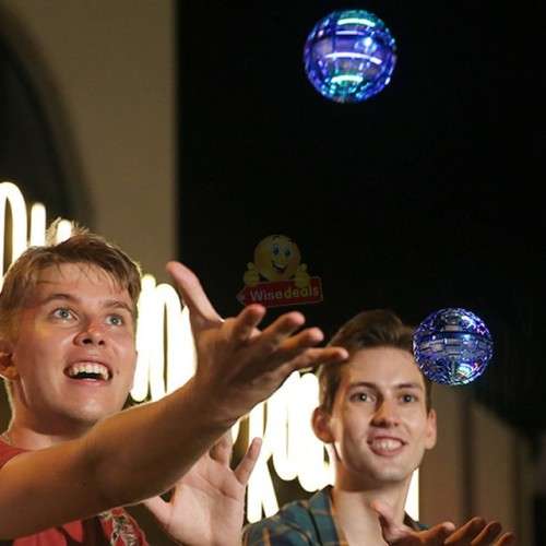 Boomerang Hand-Controlled Rechargeable Flying Ball, 360° Rotating Auto Fly with on/off switch Remote