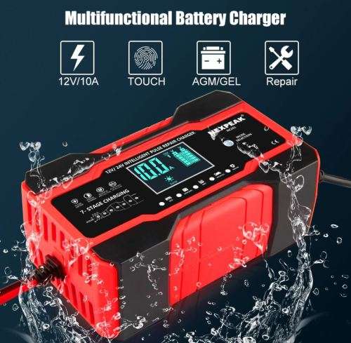 12V and 24V Intelligent Pulse Repair Battery Charger
