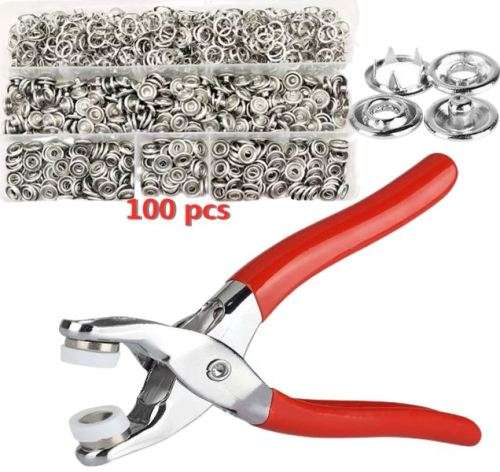 100 Piece Snap Button Kit