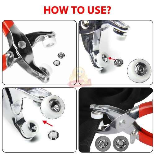 100 Piece Snap Button Kit