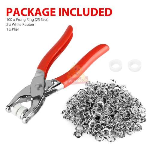 100 Piece Snap Button Kit