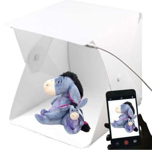 LED Photographic Light Box with 2 Backgrounds