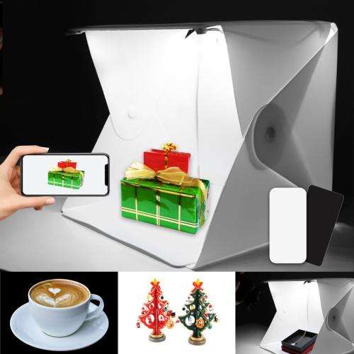 LED Photographic Light Box with 2 Backgrounds