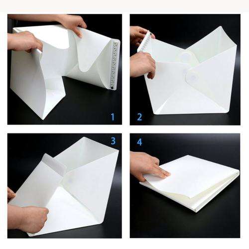 LED Photographic Light Box with 2 Backgrounds