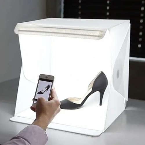 LED Photographic Light Box with 2 Backgrounds