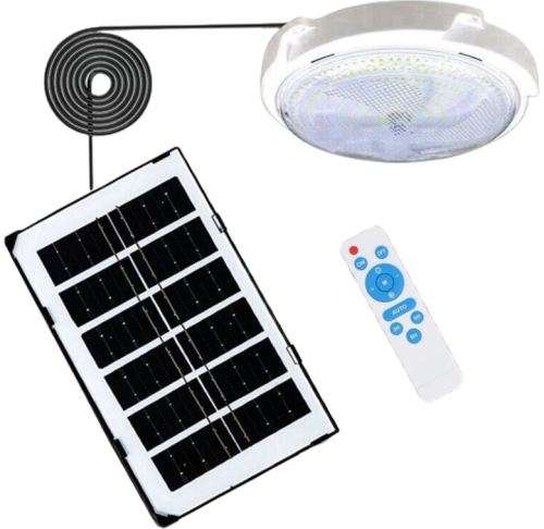LED Solar Ceiling Light for Indoor and Outdoor use with Remote Control