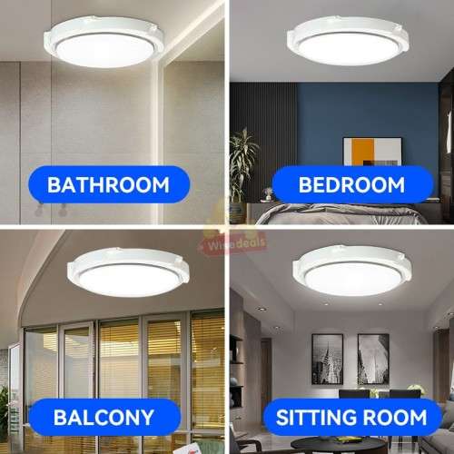 LED Solar Ceiling Light for Indoor and Outdoor use with Remote Control