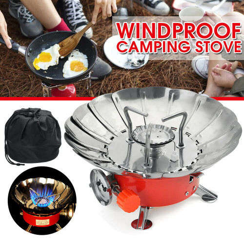 Folding Windproof Butane Gas Burner Stove