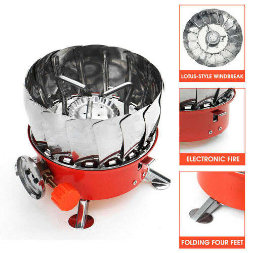Folding Windproof Butane Gas Burner Stove