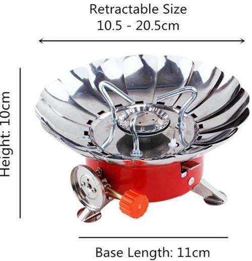 Folding Windproof Butane Gas Burner Stove