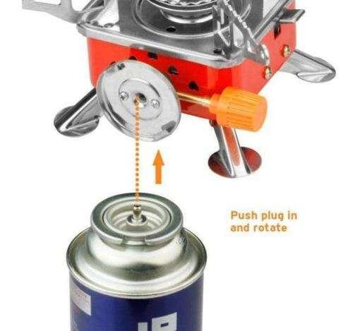 Foldable and Portable Small Square Gas Burner Stove