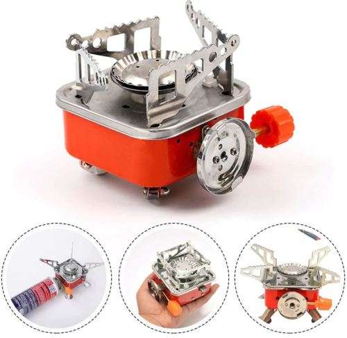 Foldable and Portable Small Square Gas Burner Stove