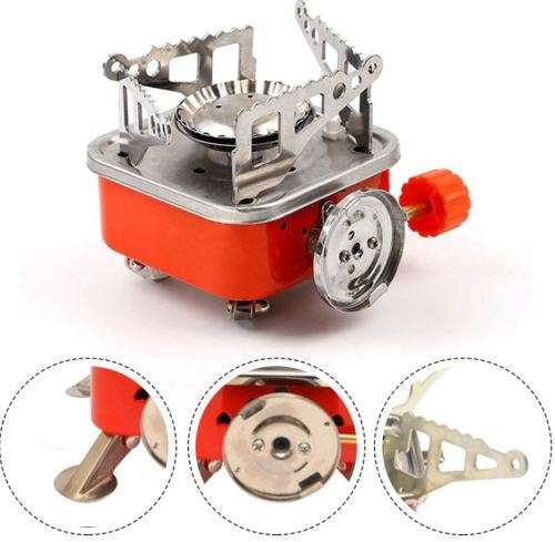 Foldable and Portable Small Square Gas Burner Stove