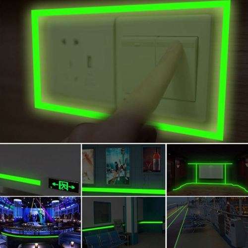 Glow in the Dark Fluorescent Tape - Light up your Steps and Walkways