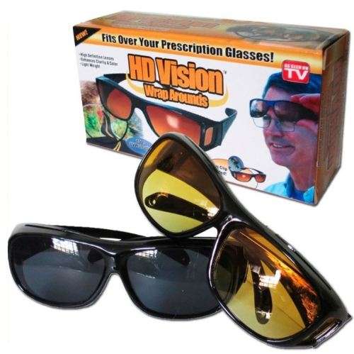 2 Piece HD Vision Sunglasses - Fits Over Prescription Glasses