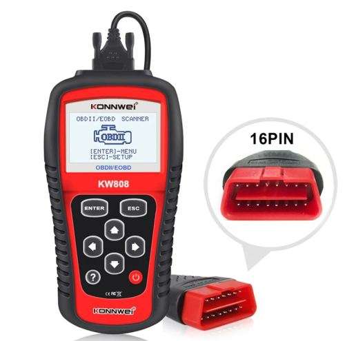 KONNWEI KW808 OBDII EOBD Diagnostic Code Scanner Kit