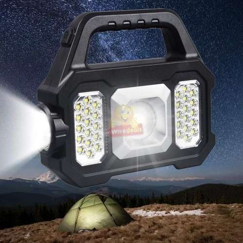 SOLAR and USB Portable Waterproof Search Light