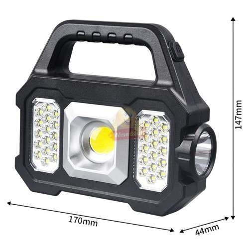 SOLAR and USB Portable Waterproof Search Light
