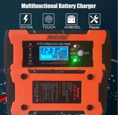 12V and 24V Intelligent Pulse Repair Battery Charger