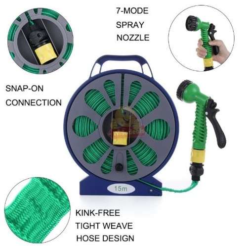 15m Hose kit with stand and 7 nozzle settings