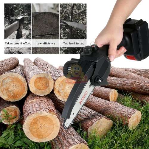 550W 24V Cordless Chain Saw in handy carry case with Accessories