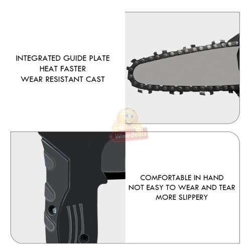 550W 24V Cordless Chain Saw in handy carry case with Accessories