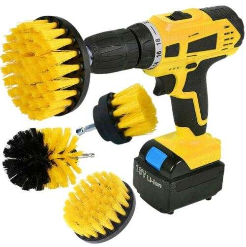 3-Piece Power Scrub Drill Brush Kit
