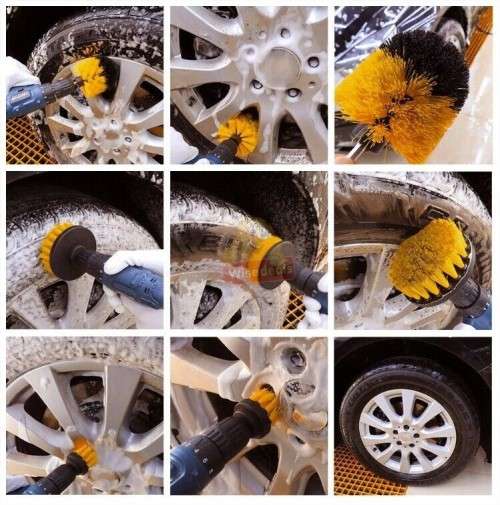 3-Piece Power Scrub Drill Brush Kit