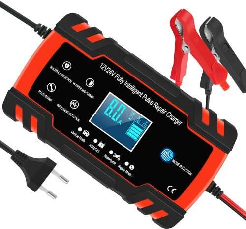 12V 8A and 24V 4A Intelligent Pulse Repair Battery Charger