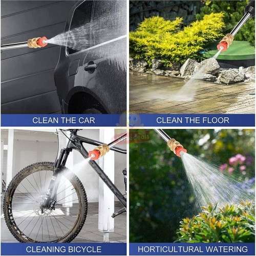 Cordless High Pressure Water Gun with Accessories and Carry Case