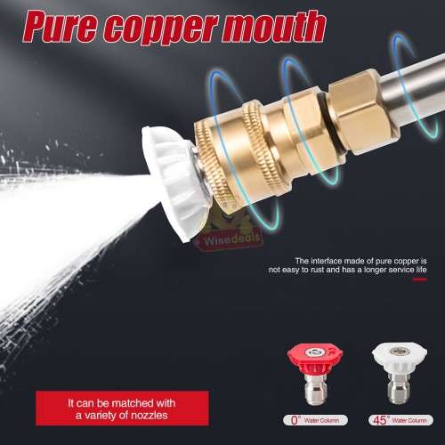 Cordless High Pressure Water Gun with Accessories and Carry Case