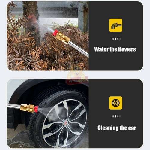 Cordless High Pressure Water Gun with Accessories and Carry Case