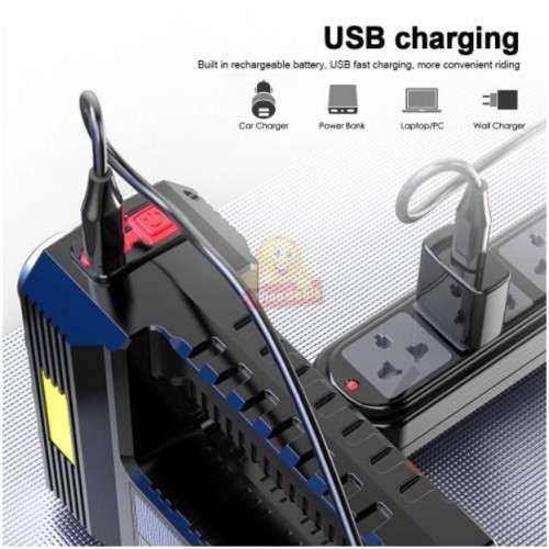 SOLAR & USB Charge Rechargeable Multipurpose Light, 8 LED & COB