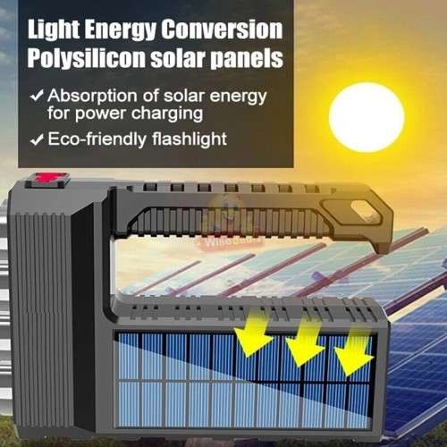 SOLAR & USB Charge Rechargeable Multipurpose Light, 8 LED & COB
