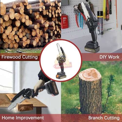 24V Cordless Chain Saw in handy carry case with Accessories