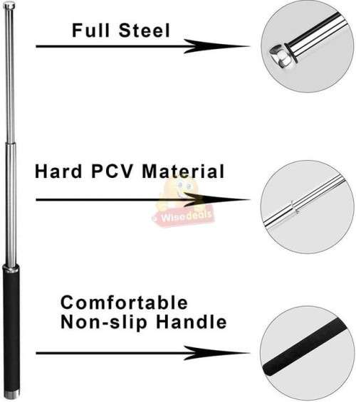 Titanium Police Self Defence Baton Stick with Pouch