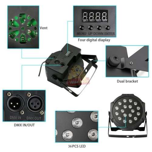 36 LED Disco or Party Stage Light with 3 Colours