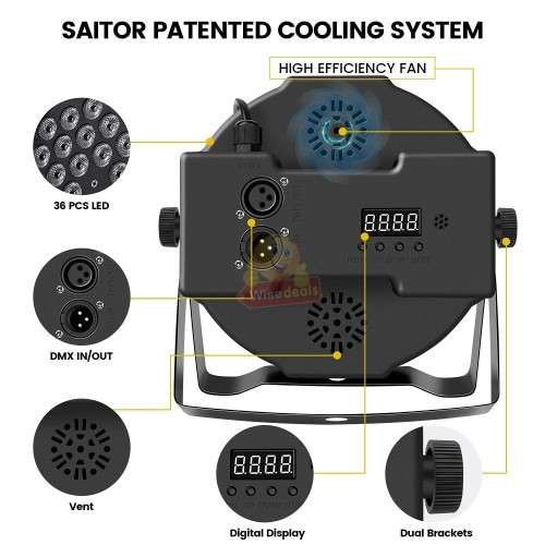 36 LED Disco or Party Stage Light with 3 Colours