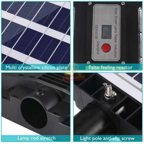 300W Solar Sensor Street Light with Remote Control