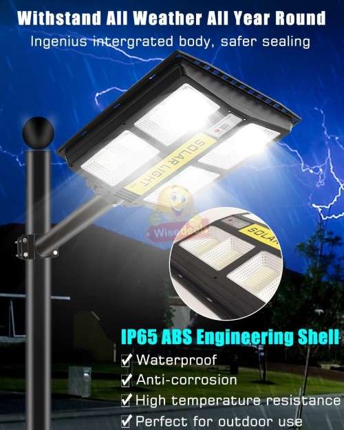 200W Solar Sensor Street Light with Remote Control